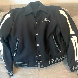 Men’s Amiri wool varsity jacket